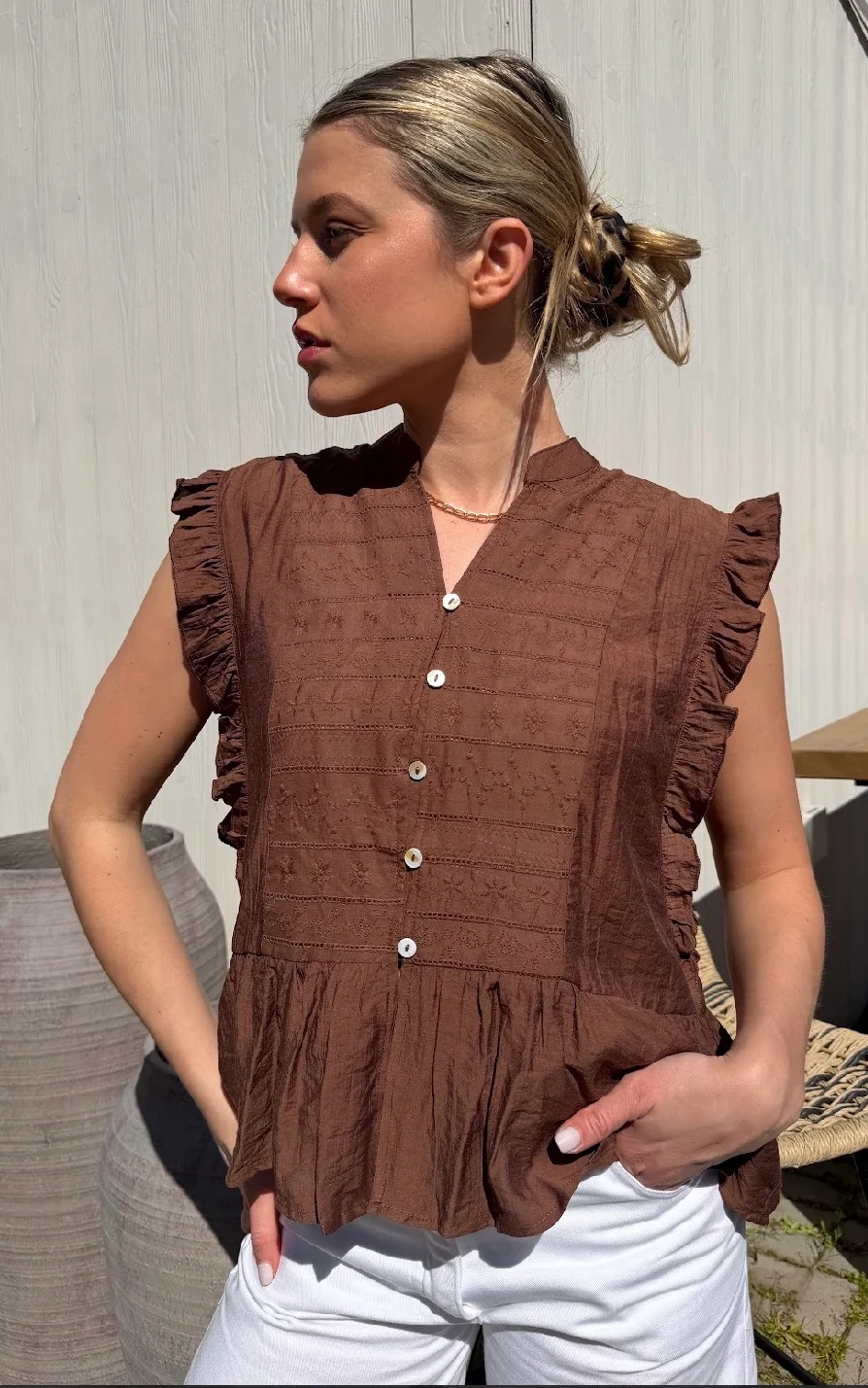 Blusa MURAI Broderie GUV54