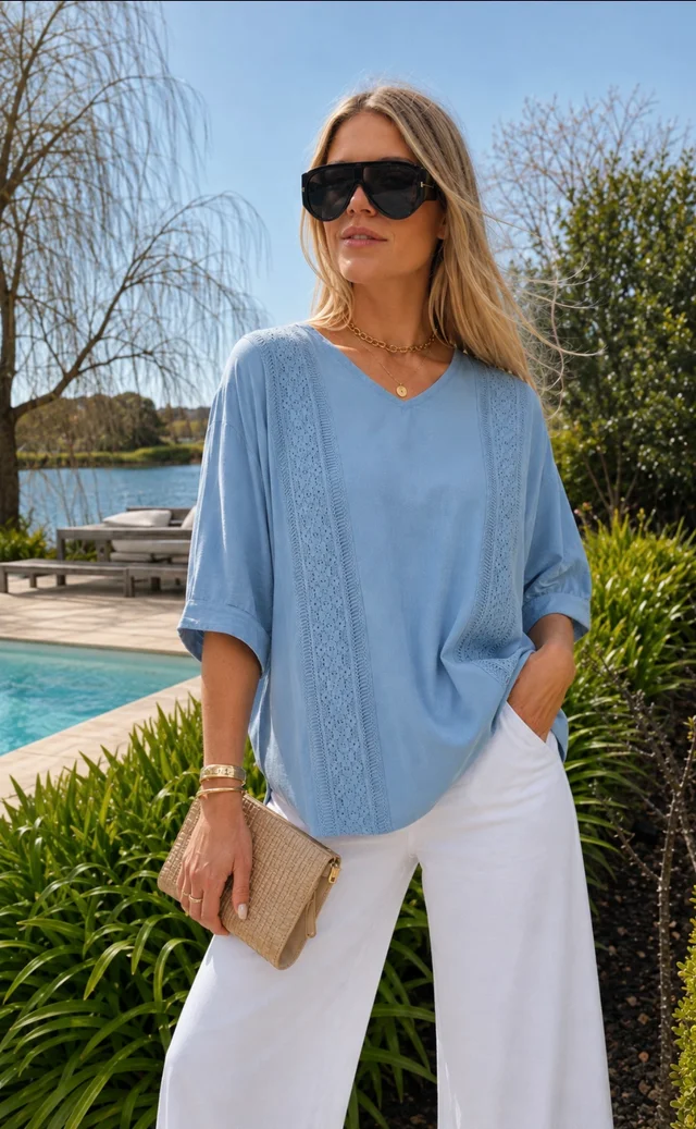 Blusa Amplia VASY Guardas Guipiur GU0330