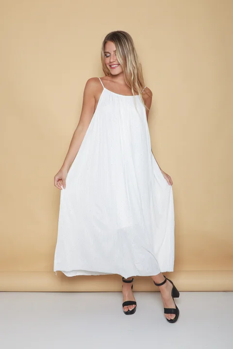 Vestido Orily Amplio con Piedras GU40-2