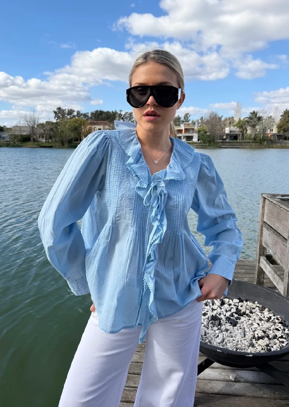 Camisa CARLY Con Volado GU70257
