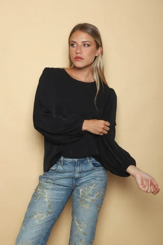 Camisola CHELSEA c/ Manga Larga Ancha Plizada GU0340 - Vista 5