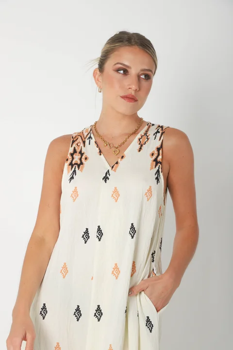 Vestido Mandarin PRETTY c/ Bolsillos GU252