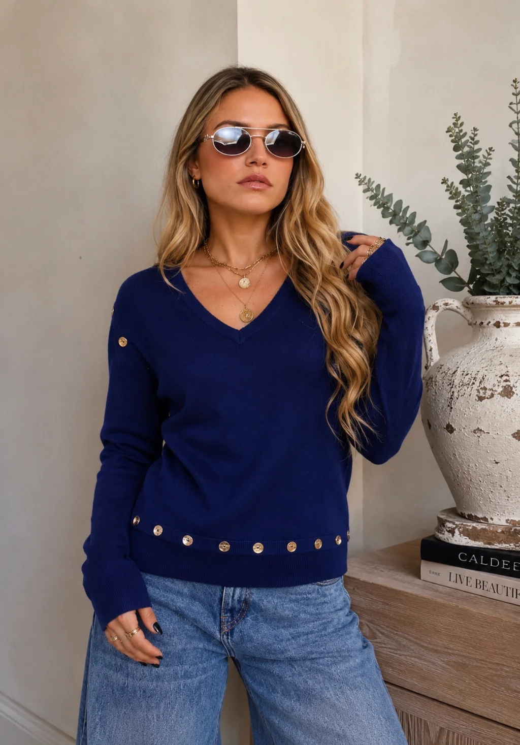 Sweater BURI Bremer Con Botones GU825