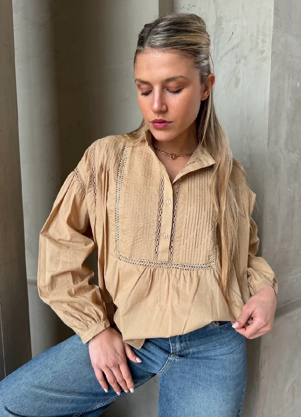 Camisola  MURAY Tablitas y Guipiur GU70233