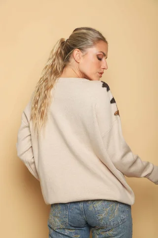 Sweater RAYOS Dorados Bordados GU67700 - Vista 6