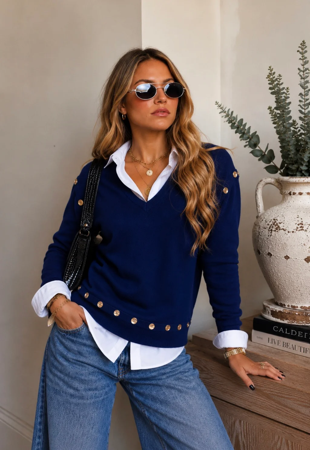 Sweater BURI Bremer Con Botones GU825