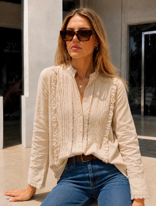 Camisa VANCY Tablitas LINO GUK68