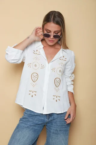 Camisa NERJA Bordada GU0535 - Vista 4