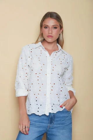 Camisa Ballys Bordada GU70011 - Vista 4