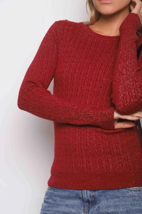 Sweater KALU Trenzado Lurex GUL656