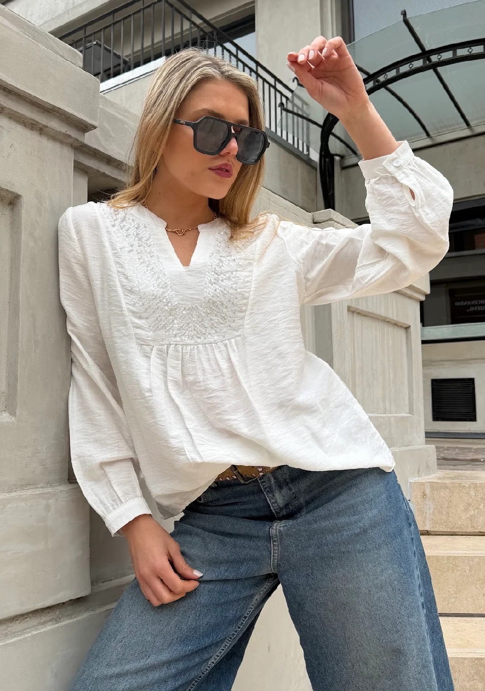 Blusa GUILBOA Bordada GU 6217