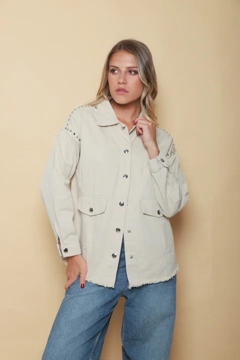 Camisaco RAPSODY gabardina c/tachas GUK70170