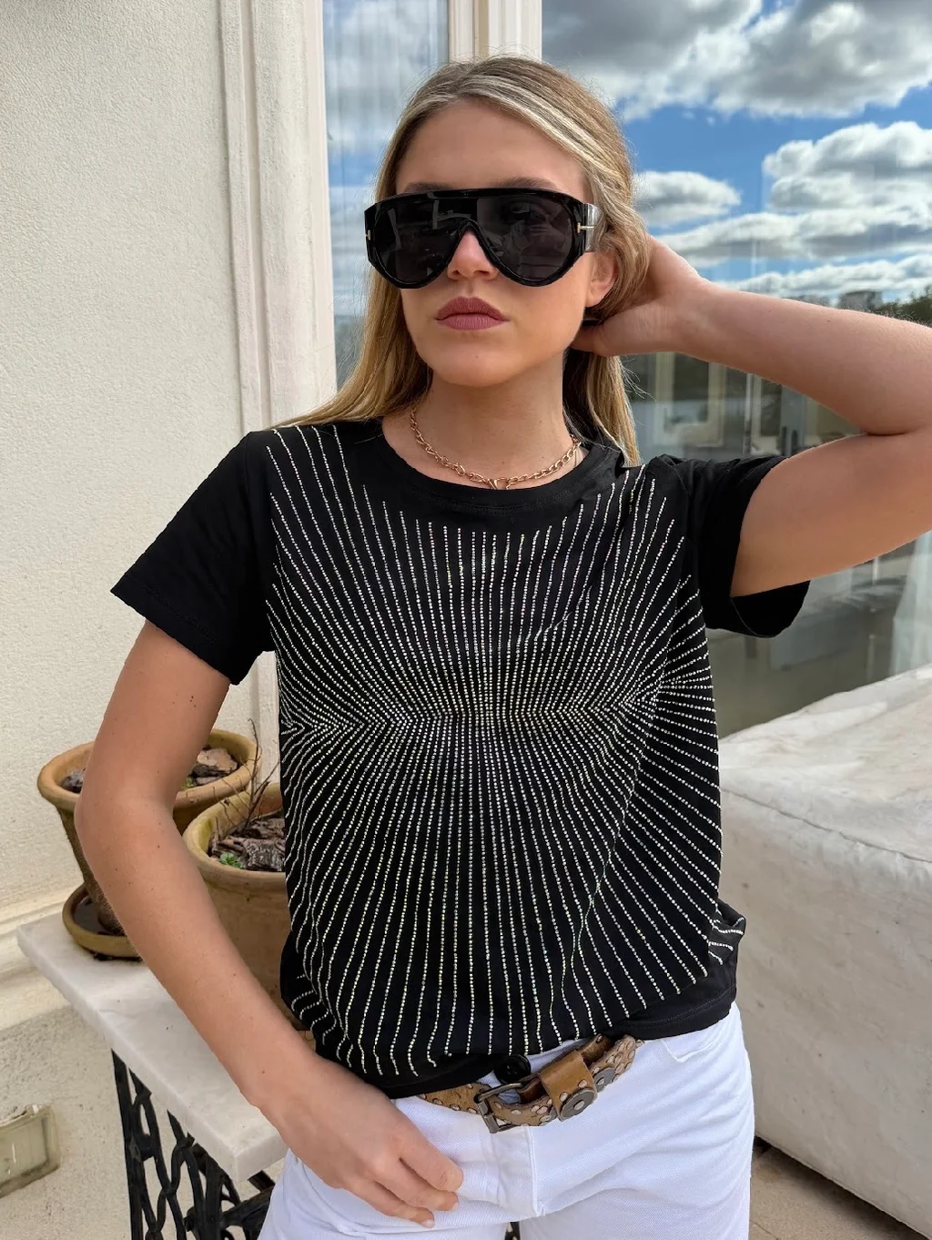 Remera STORM Strass GU9065