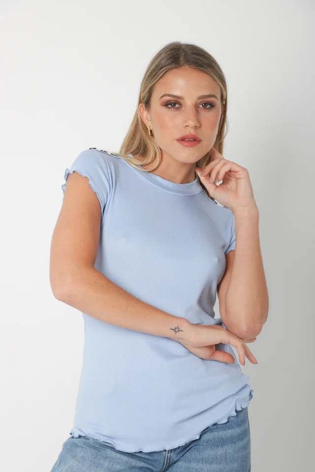 Remera MAKENA morley c/ Botones