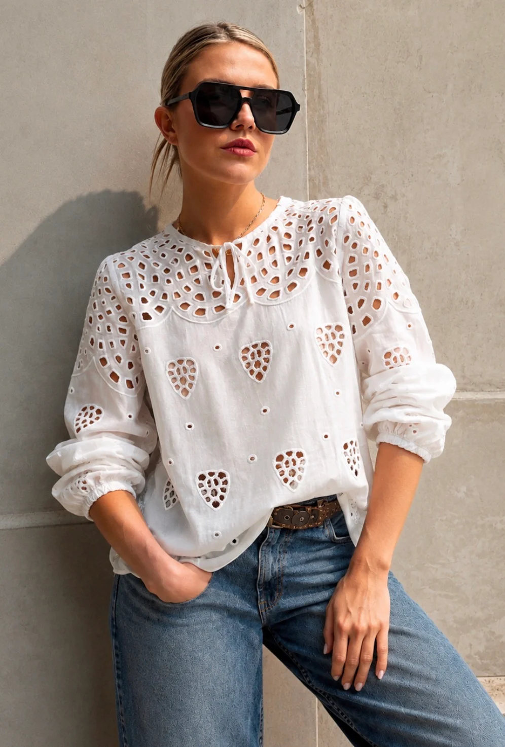 Blusa SINGARA BRODERIE GUK70092