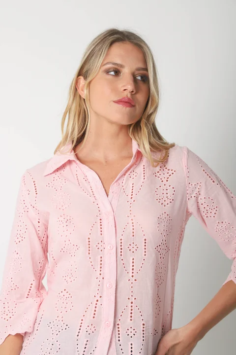 Camisa CARNAVAL Broderie Manga 3/4 GUK4009