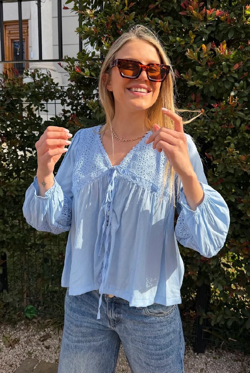 Blusa ROCKET Con Broderie  GU70123