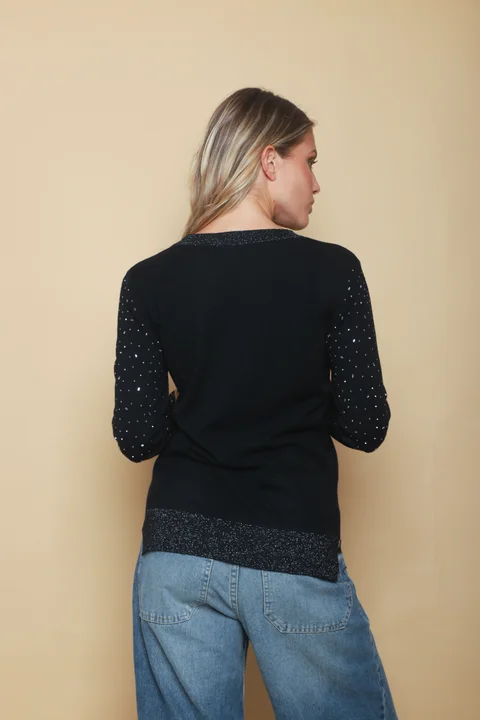 Sweater LUXURY Lurex con Strass GUL624