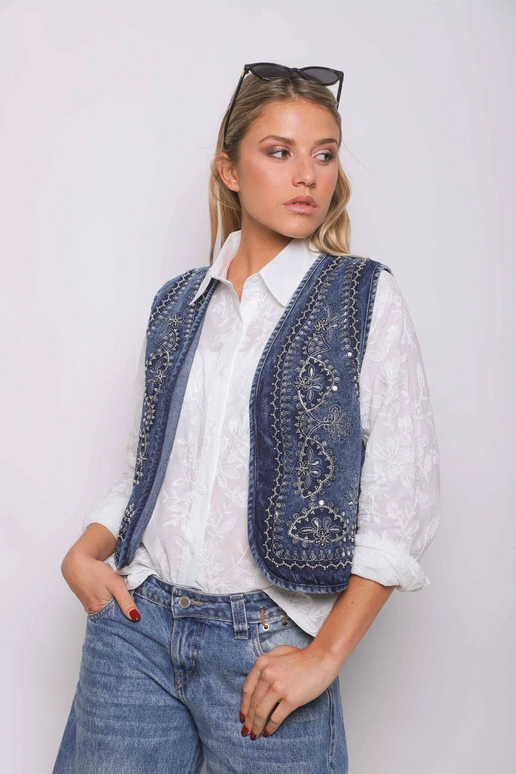 Chaleco BRESSEL Jean Bordado GU70262