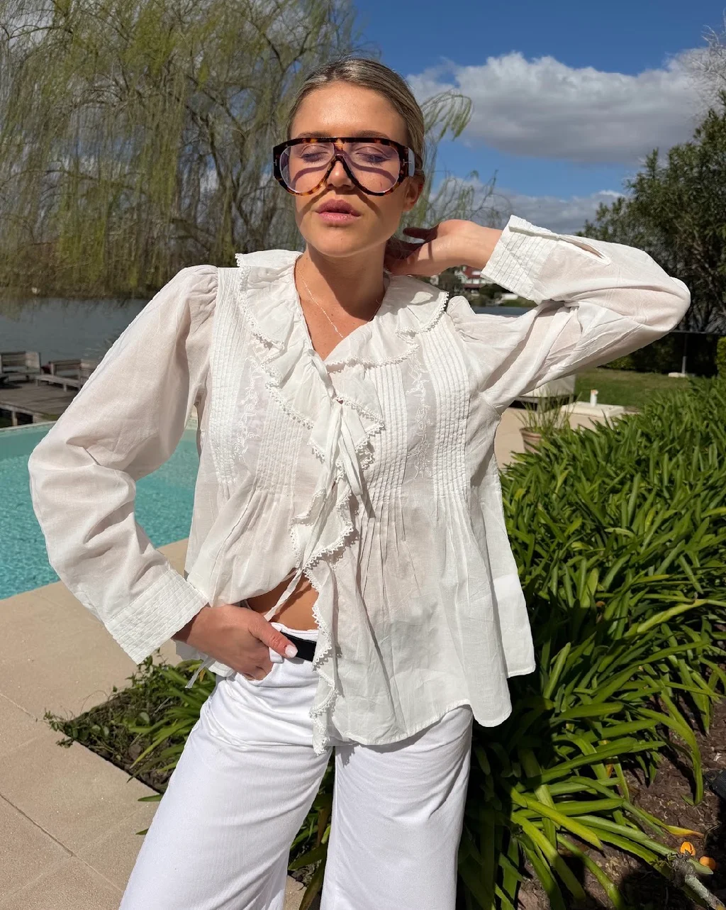 Camisa CARLY Con Volado GU70257