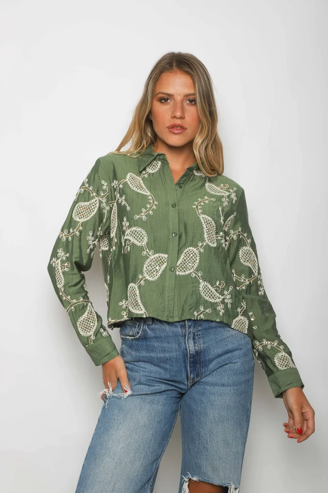 Camisa Bulgara Bordada GUK70133/33013