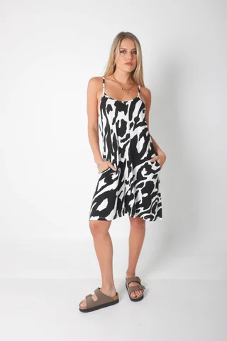 Vestido VANILA Creppe Estampado - Vista 3