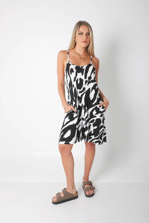 Vestido VANILA Creppe Estampado