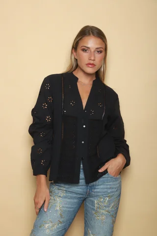 Camisa DARCIL Broderie GU70199 - Vista 3