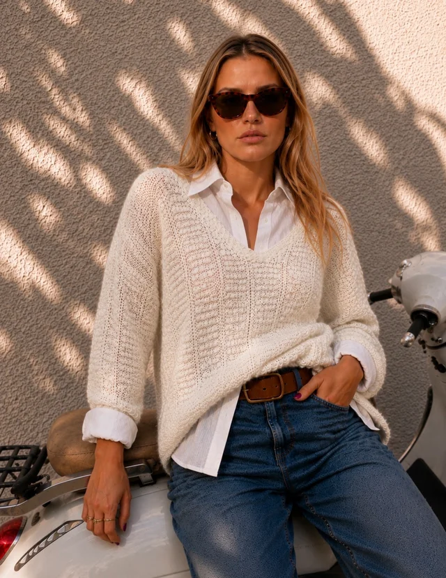 Sweater LAMBI Escote V GU843