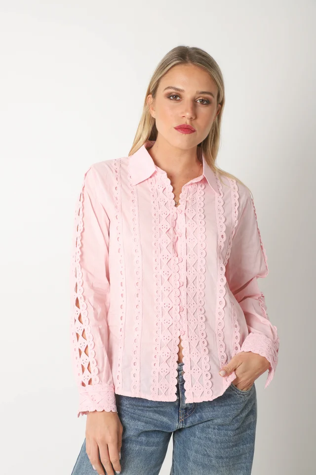 Camisa FRENESI Guardas Guipiur GUK70198 