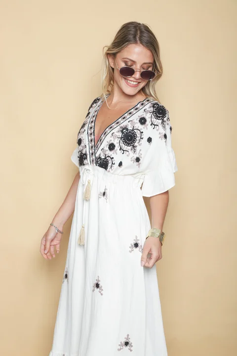 Vestido ZARAGOZA Bordado GU0533