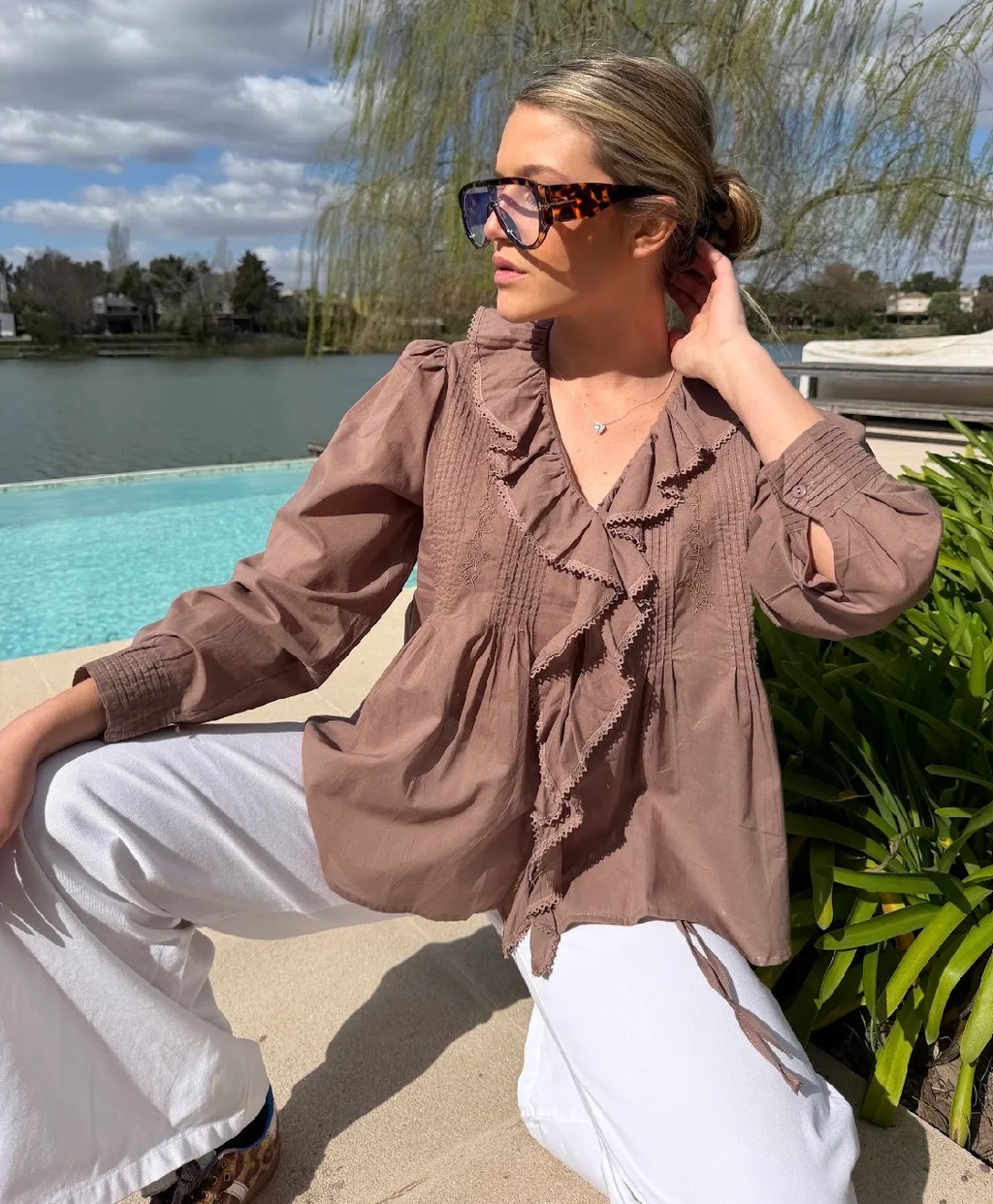 Camisa CARLY Con Volado GU70257