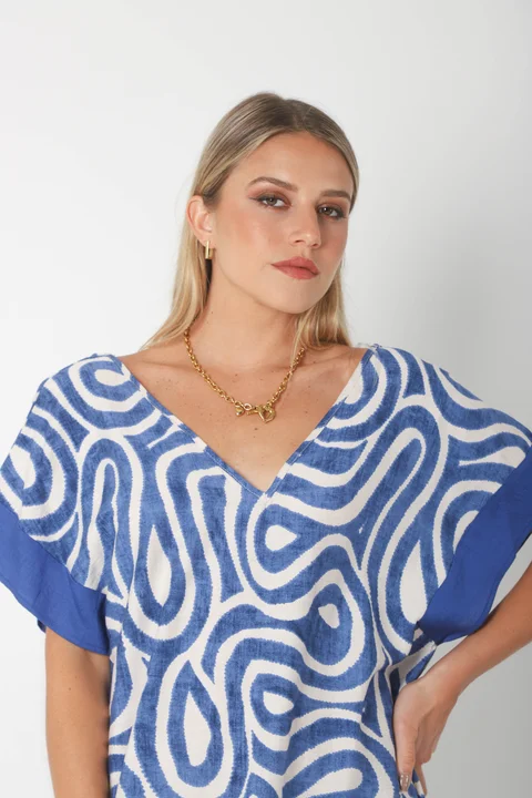 Vestido DOMINIQUE MAREAS LINO GUK70143-1