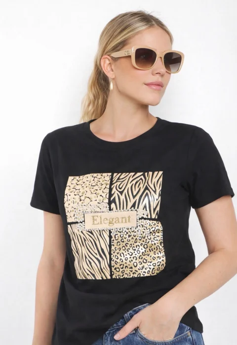 Remera ELEGANT C/ Apliques GUJ5222