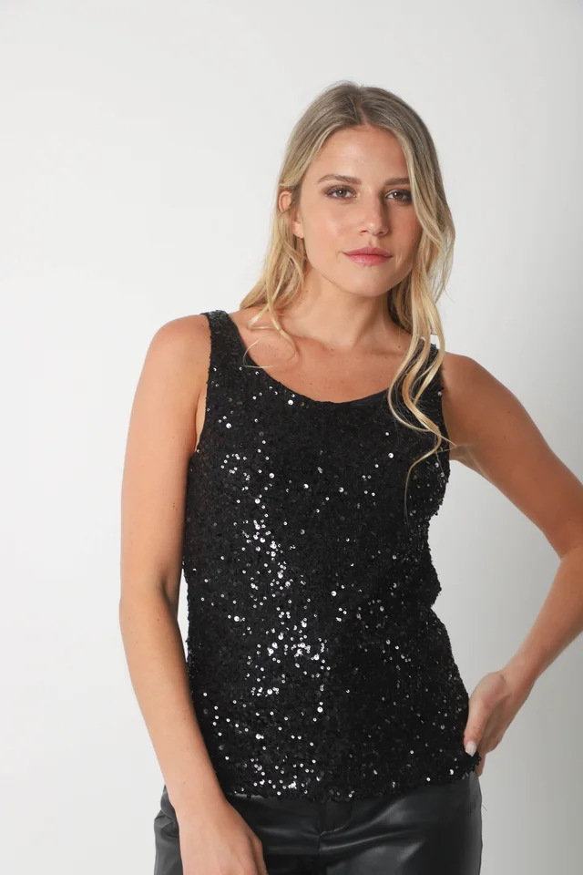 Musculosa ORCEL c/ Lentejuelas Forrada GU5151