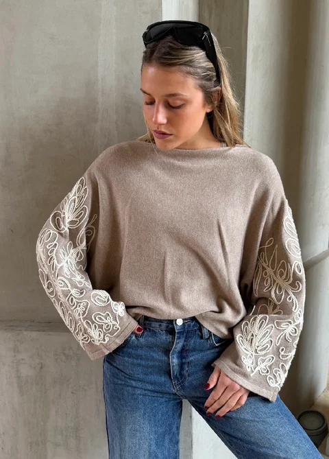 Sweater CLOUD Bordado GU847