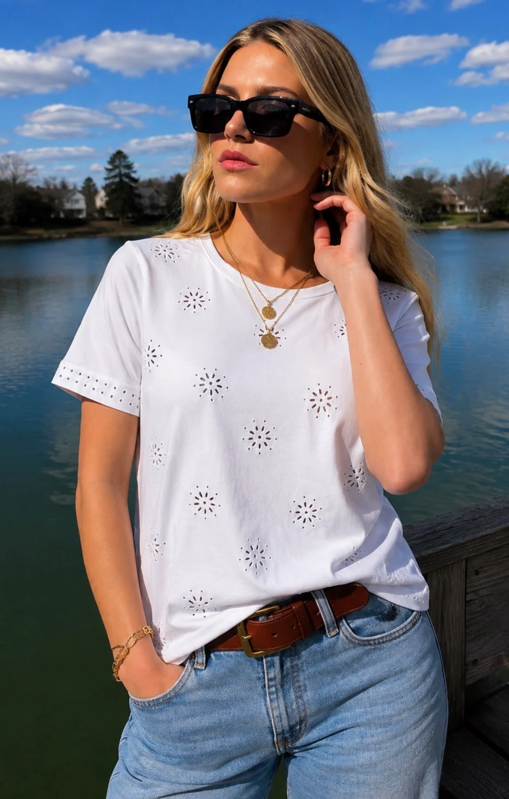 Remera LOTUS c/strass GUK70097