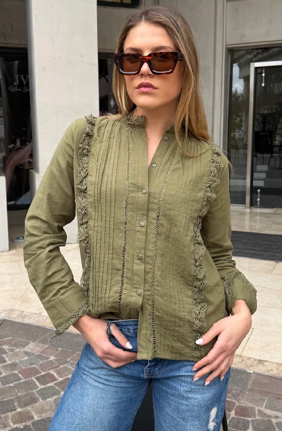 Camisa VANCY Tablitas LINO GUK68