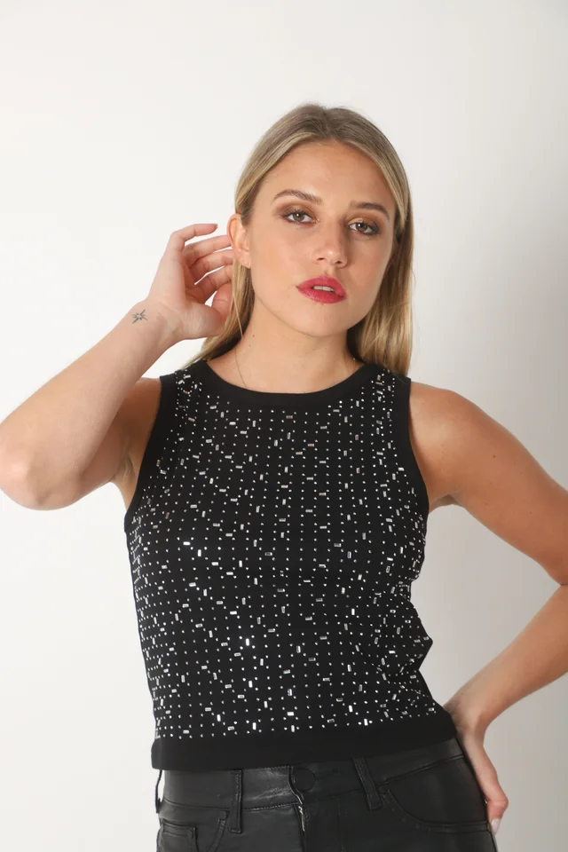Musculosa MIRI c/ piedras GU2668