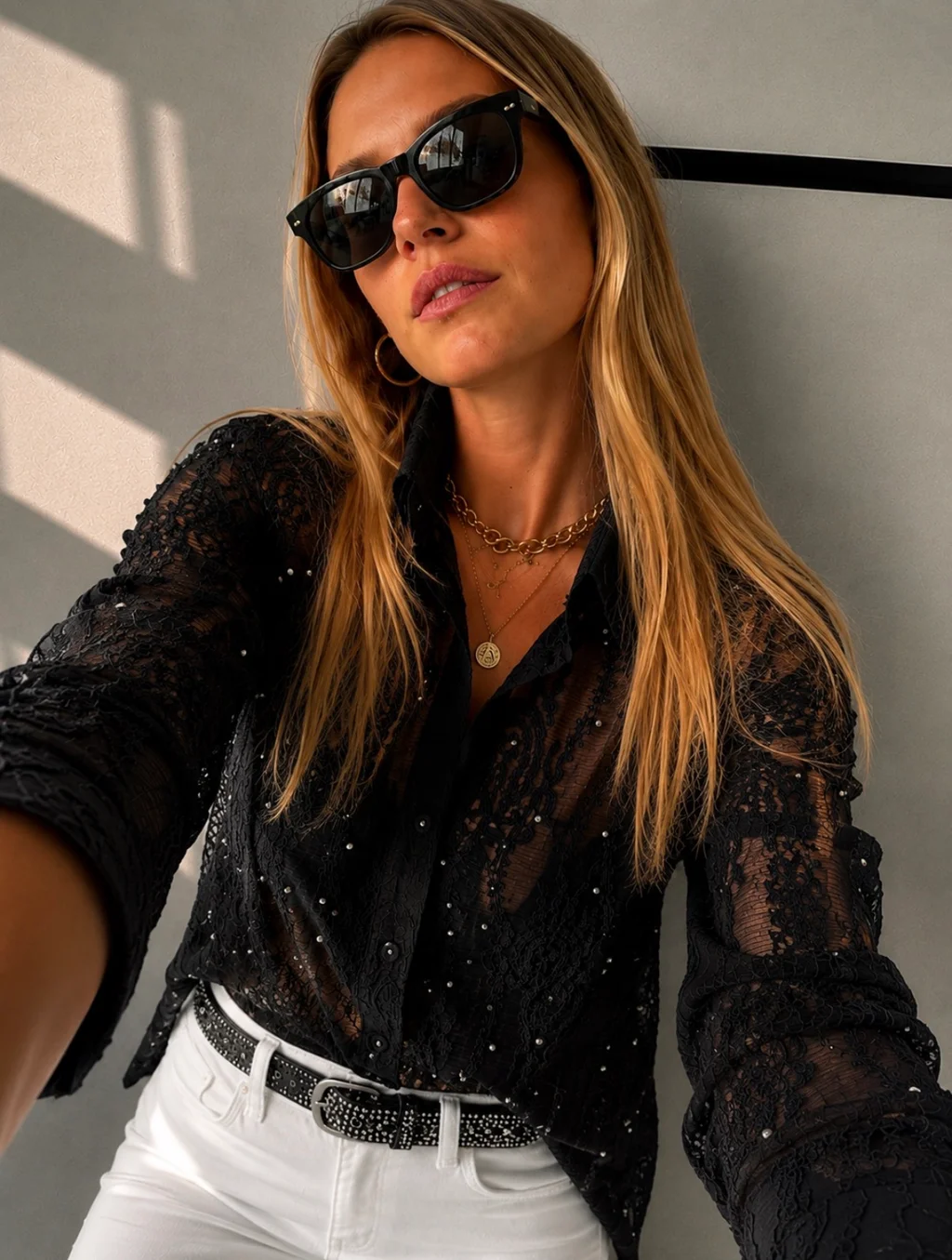 Camisa GASA WAY Con Bordado y Piedras GU278770