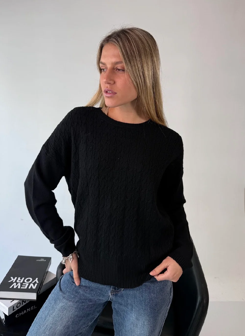 Maxi Sweater MADELEINE Bremer Trenzado GUL819