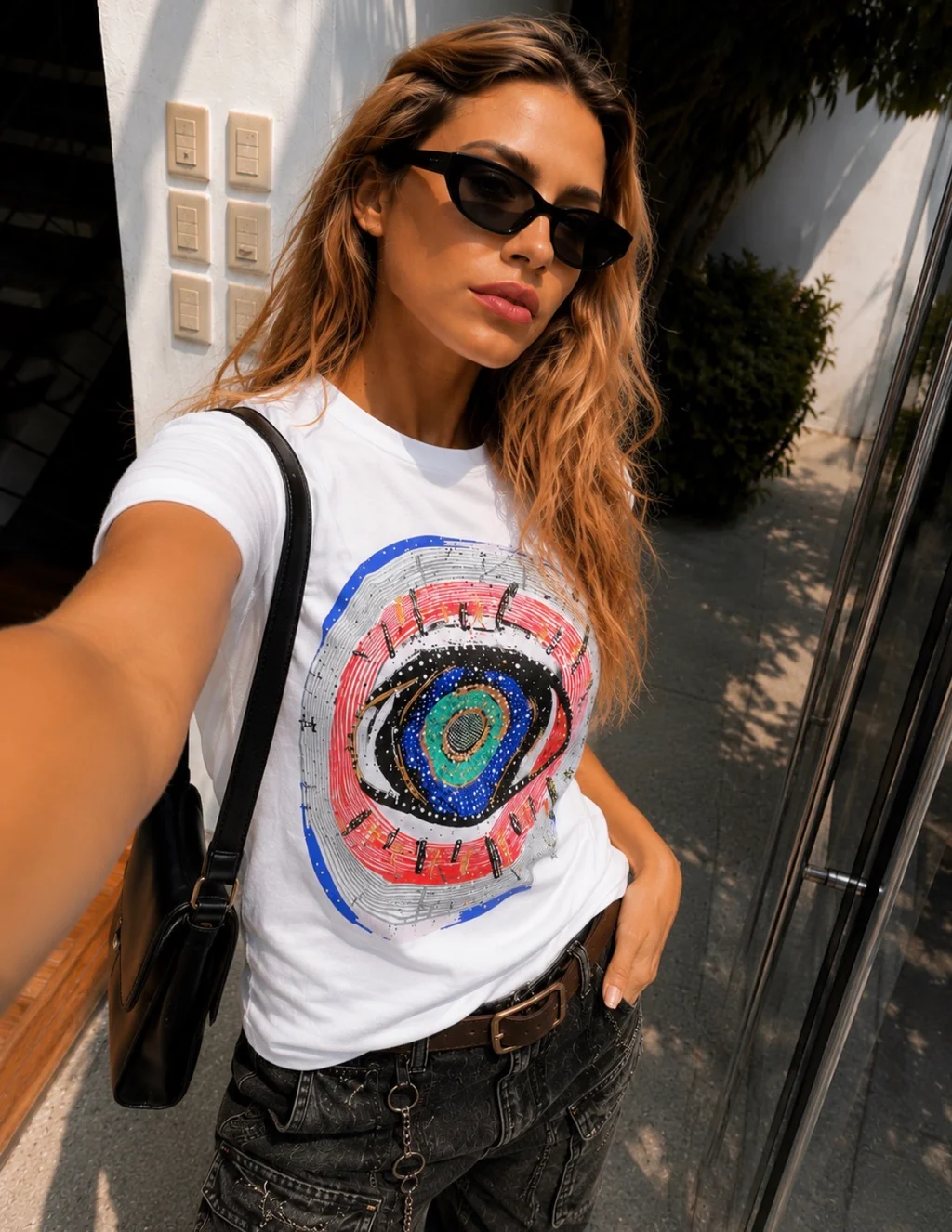 Remera OJO GOTICO c/ Brillos GU7483