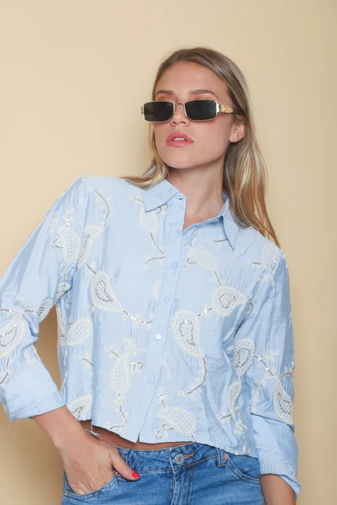 Camisa Bulgara Bordada GUK70133/33013