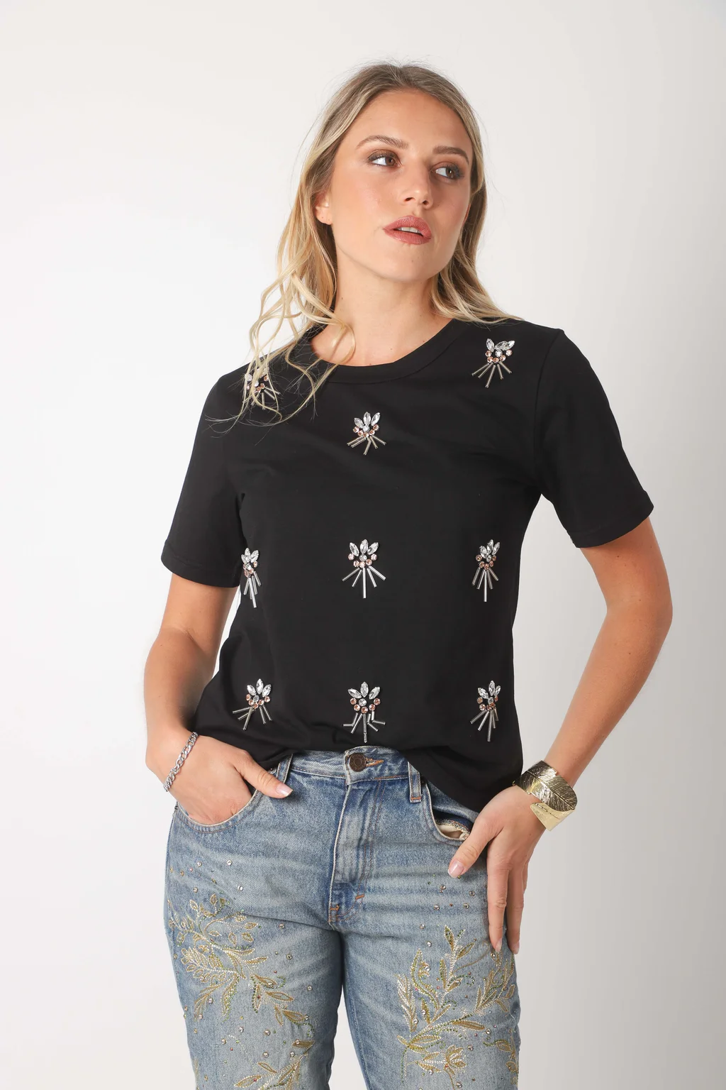Remera KIARA c/ Piedras y Canutillos GU70124