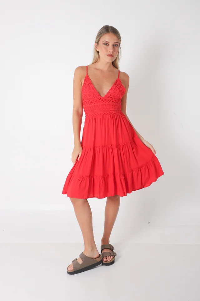 Vestido Jazz Guipiure con Lazo Colours GUK141