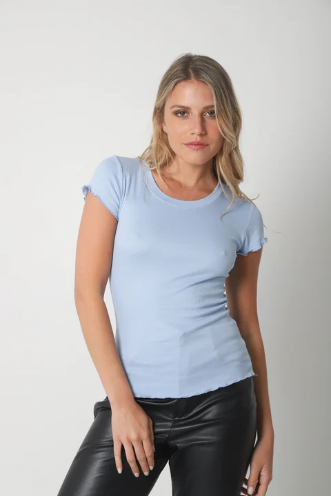 Remera Morley Manga Volado