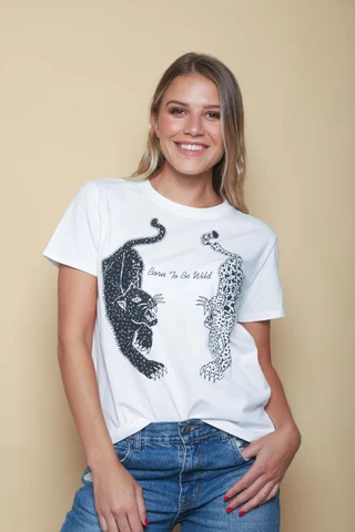 Remera BORN TO BE WILD c/ Piedras GU5190 - Vista 2