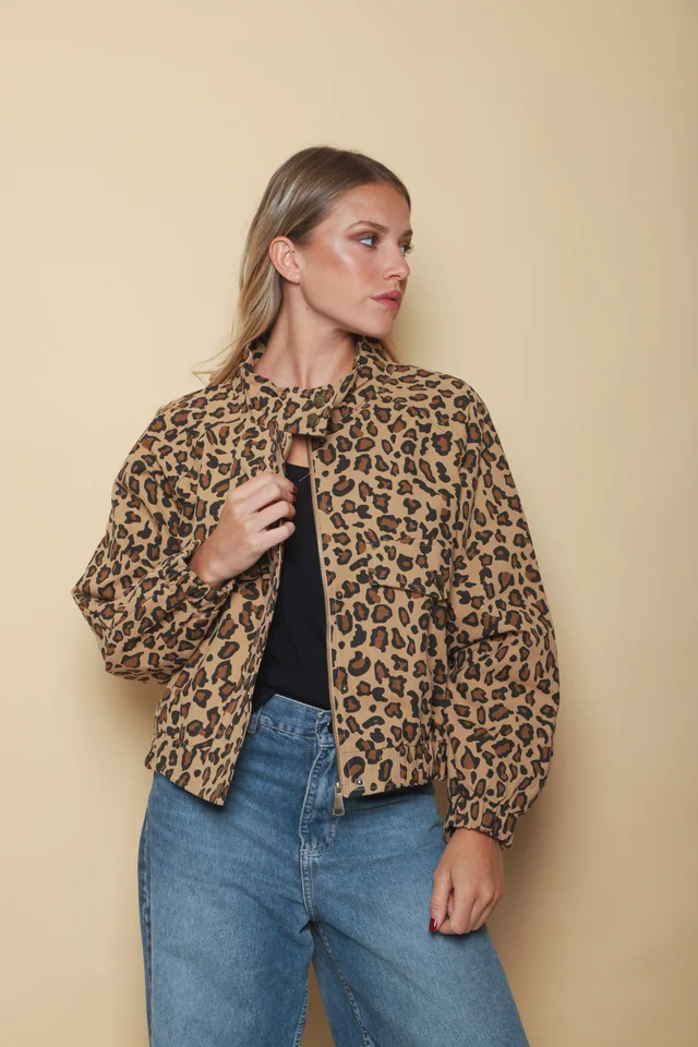 Campera BROWN PRINT Gabardina GU70064