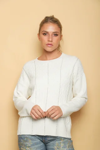 Sweater DANERI c/strass GUL850 - Vista 2