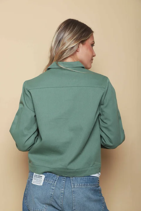 Chaqueta FORTY de Gabardina Bordada GUF6005